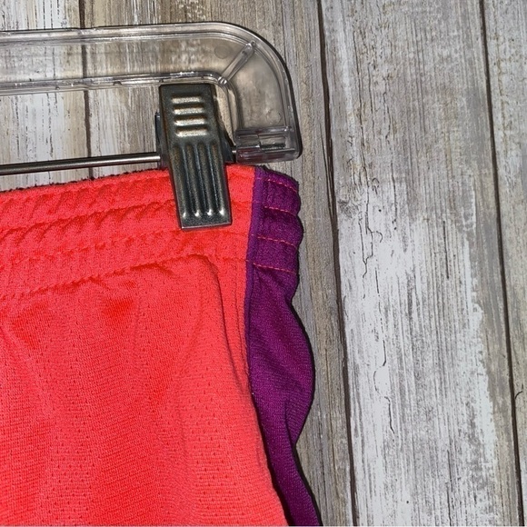 Nike Women's Pink and Purple Athletic Shorts - Picture 3 of 5